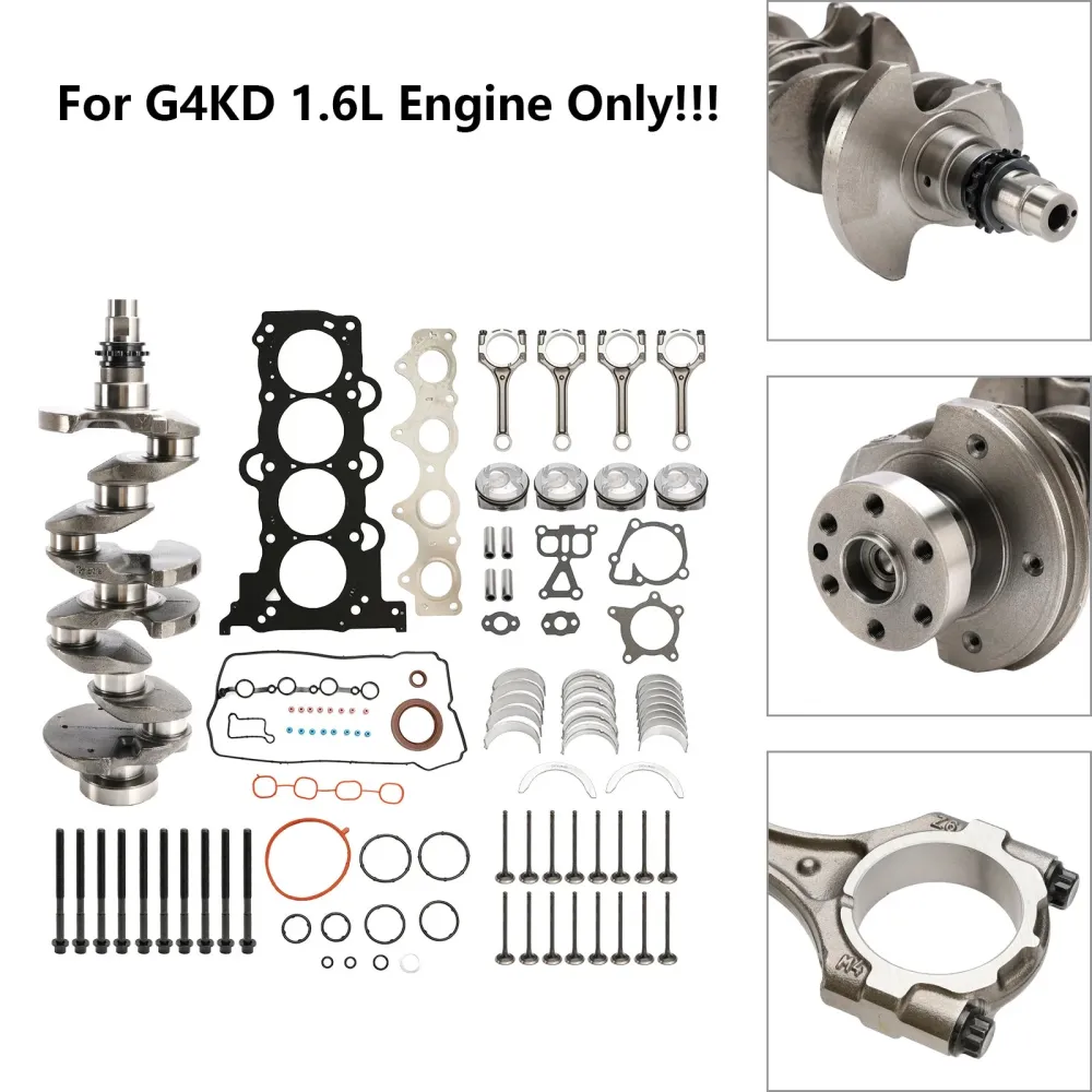 Kit de révision de reconstruction de moteur Hyundai i30 (GD) G4FD 2011-2016 avec vilebrequin & bielle
