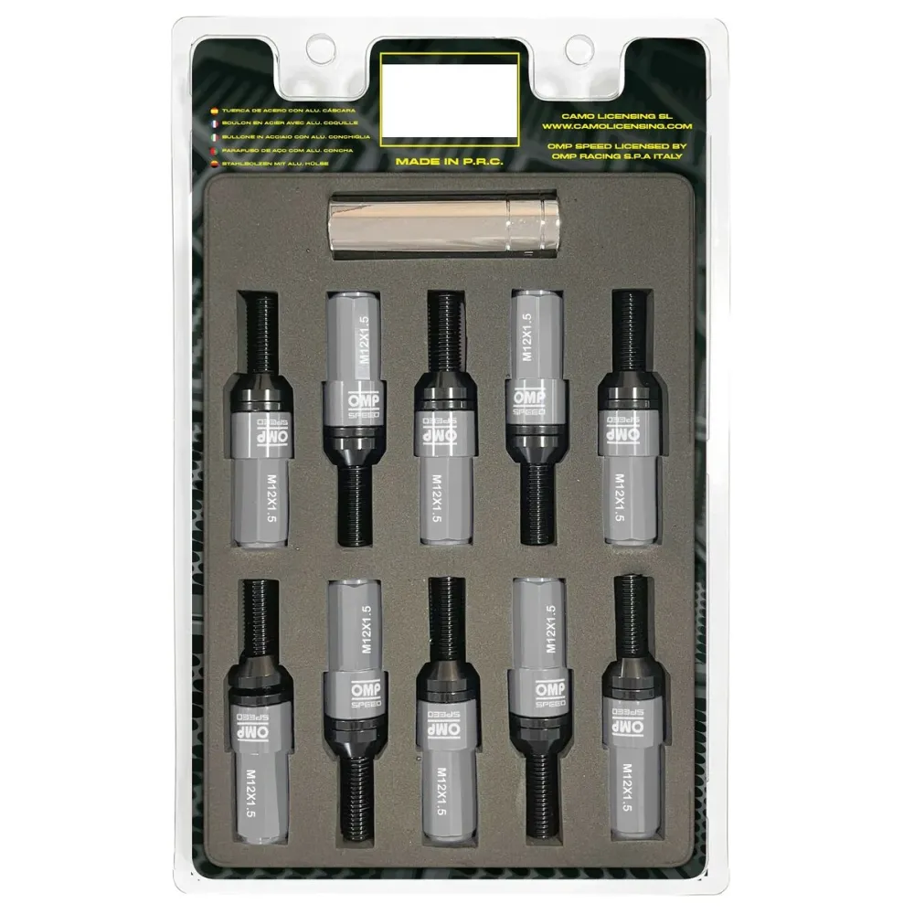 Kit de vissage OMP OMPS09981204 28 mm Gris M12 x 1,50