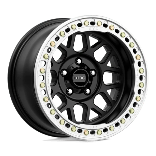 KM235 BL 17X8.5 BLANK (165-180) S-BLK +0 KMC Wheels