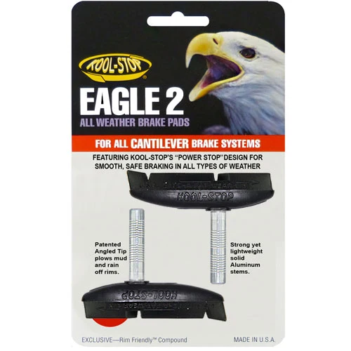 Kool Stop Eagle 2 patins de frein cantilever noirs