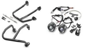 Crash bar + éclairage additionnel KTM 250/390 Adventure 2022-2024