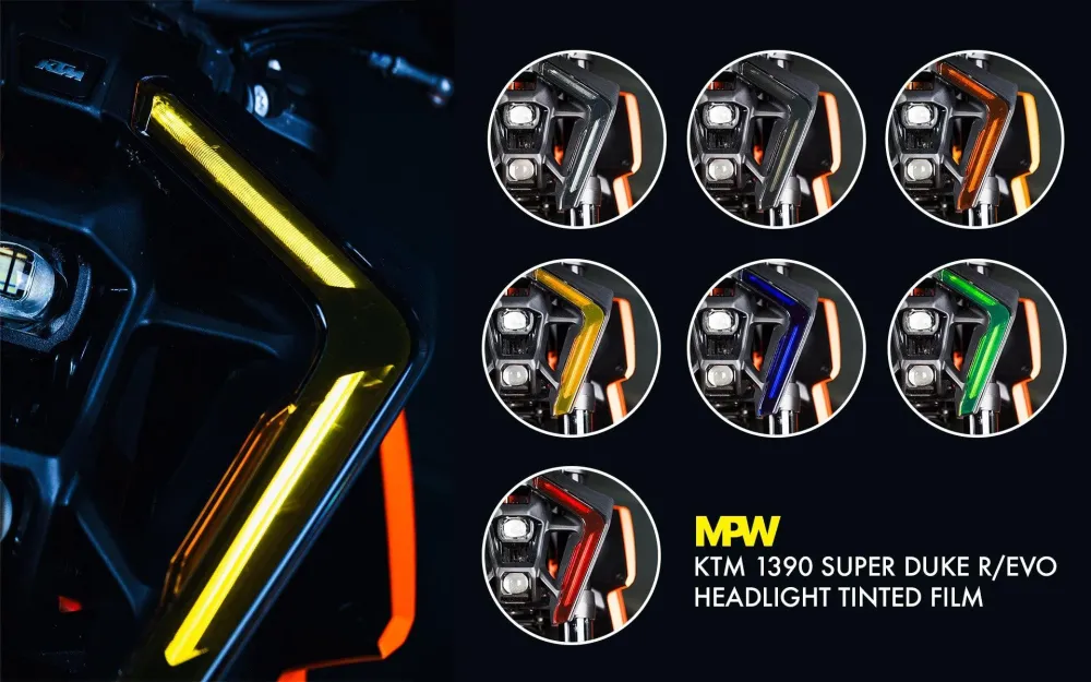 Film teinté premium pour phare pour KTM 1390 Super Duke R/Evo