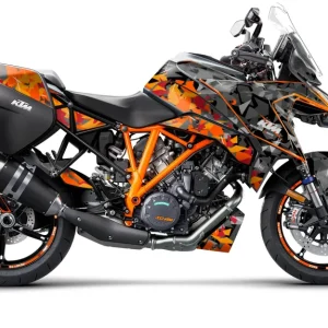 KTM 1290 Super Duke GT KITS DÉCO - "Flake" (Noir/Orange)