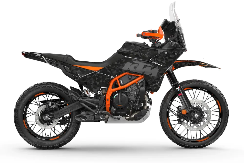 KTM 390 Adventure R / X KITS DÉCO - "Polyatomic" (Stealth)