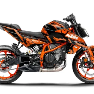 KTM 390 Duke KITS DÉCO - "Pulse" (Noir/Orange)