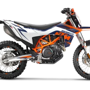 KTM 690 Enduro R 2026 KITS DÉCO - « Torque » (Blanc/Bleu)