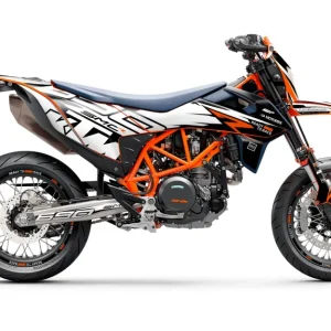 KTM 690 Enduro KITS DÉCO - "Quickshift" (Noir/Blanc)