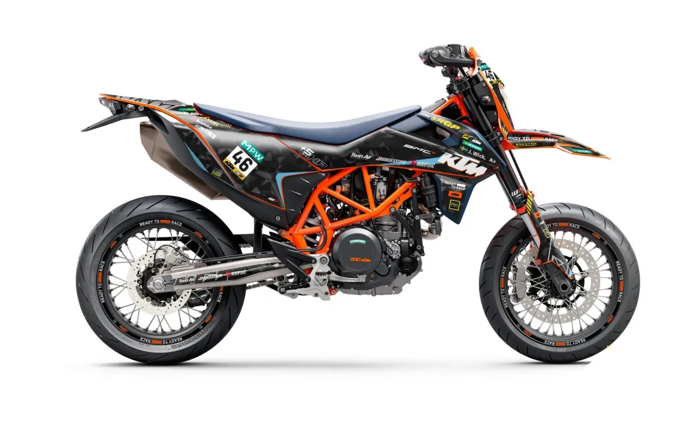 KTM 690 Enduro KITS DÉCO - "SMGP" (Noir/Motif)