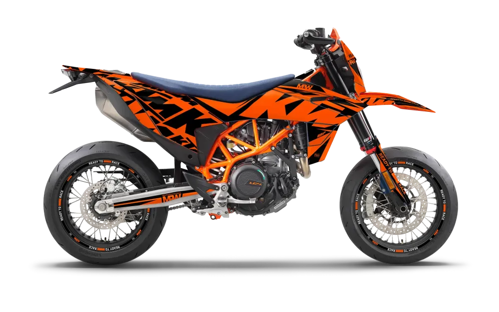 KTM 690 SMC-R 2026 KITS DÉCO - "Kickdrift" (Noir/Orange)