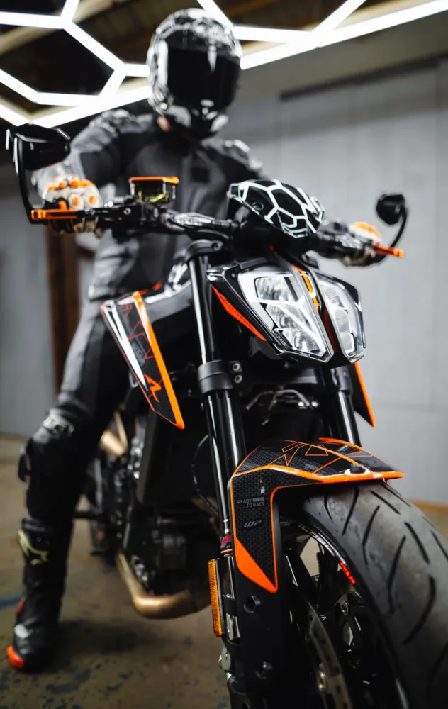 KTM 790/890 Duke KITS DÉCO - « Nyro » (Orange/Noir)