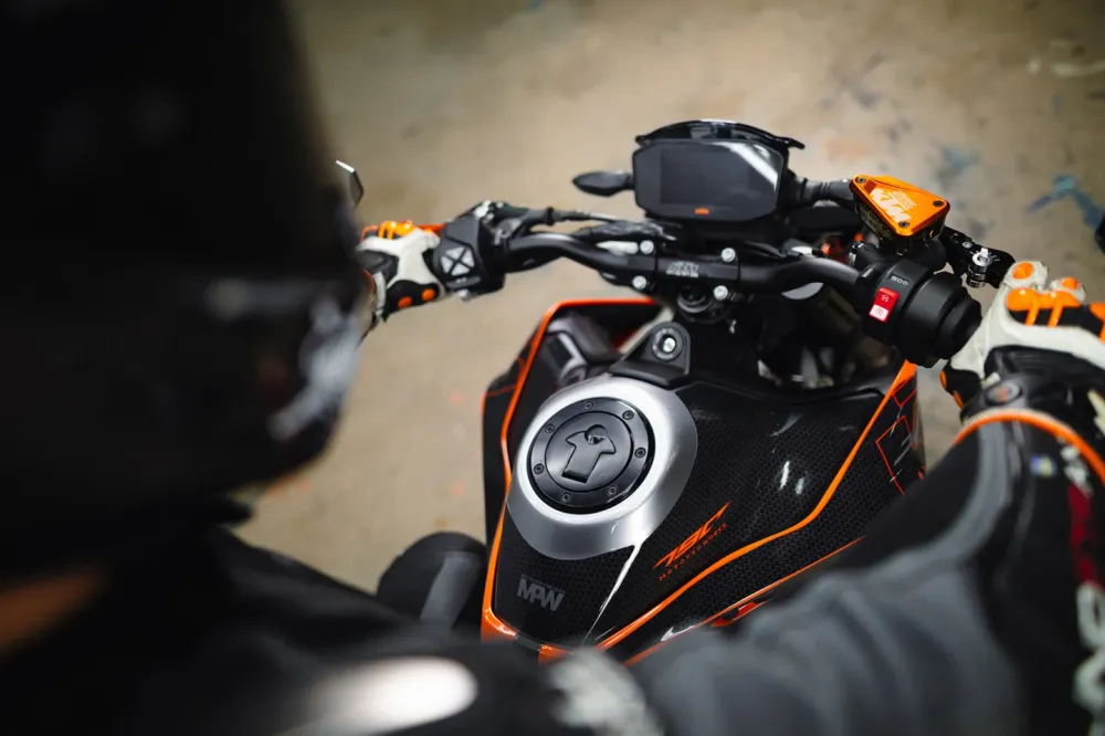 KTM 790/890 Duke KITS DÉCO - « Nyro » (Orange/Noir)
