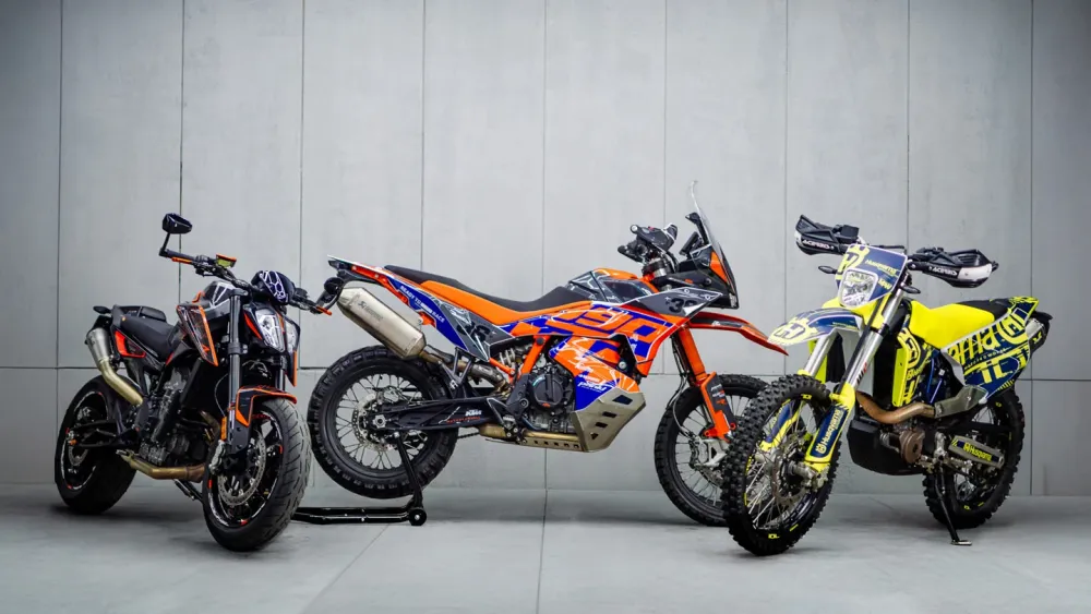 KTM 790/890 Duke KITS DÉCO - « Nyro » (Orange/Noir)