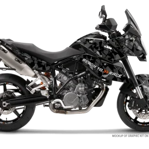 KTM 990 SM / SMR / SMT KITS DÉCO - "Flake" (Noir)