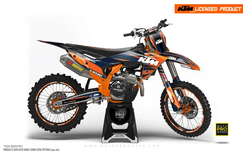 KTM XC / XC-F / XC-W KITS DÉCO - "Colibri" (Orange)