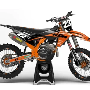 KTM XC / XC-F / XC-W KITS DÉCO - « Ignition » (Noir/Orange)