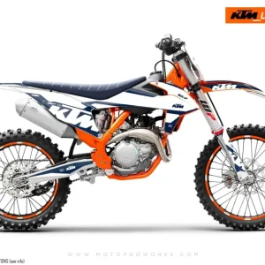 KTM XC / XC-F / XC-W KITS DÉCO - "Mounty" (Bleu/Blanc)
