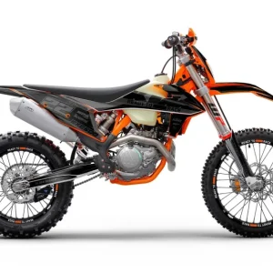 KTM XC / XC-F / XC-W KITS DÉCO - "Quake" (Noir)