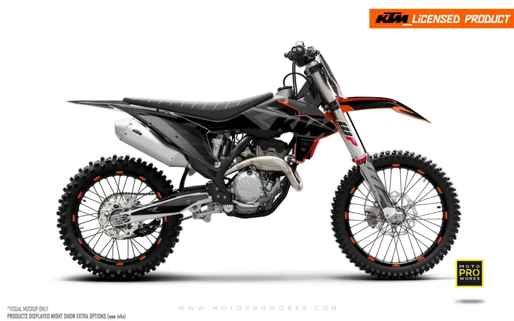 KTM XC / XC-F / XC-W KITS DÉCO - "RR-Tech" (Noir)