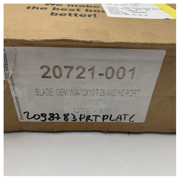 Lame de trim de 12 x 12 pouces côté bâbord en acier inoxydable Lenco 20721-001