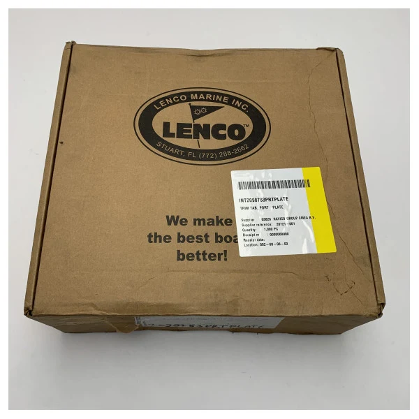 Lame de trim de 12 x 12 pouces côté bâbord en acier inoxydable Lenco 20721-001