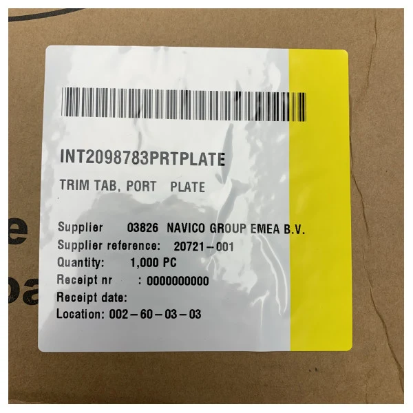 Lame de trim de 12 x 12 pouces côté bâbord en acier inoxydable Lenco 20721-001