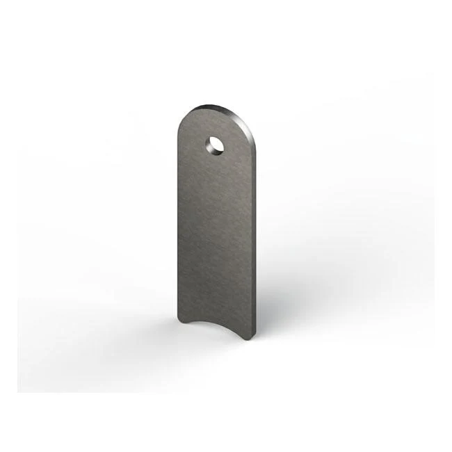 Languette de montage en acier 3mm L:25.4mm L:78mm Trou:1/4" (6.35mm)