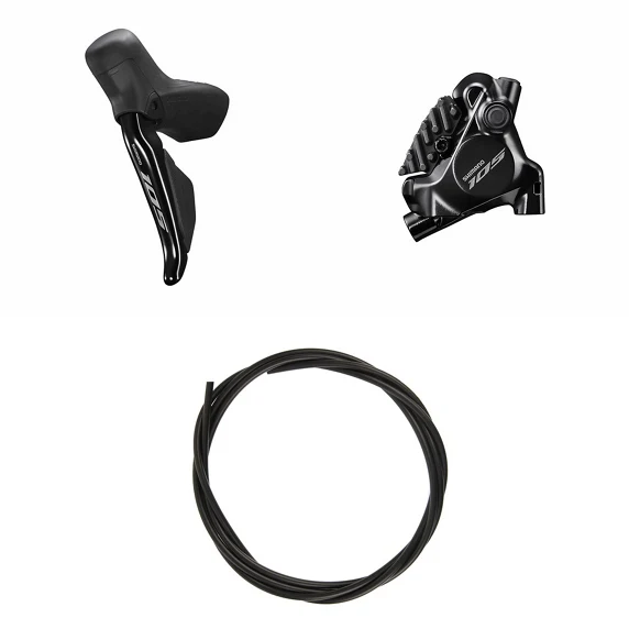 Levier Gauche et Étrier Avant SHIMANO 105 R7170 Double Flat Mount Sans Disque