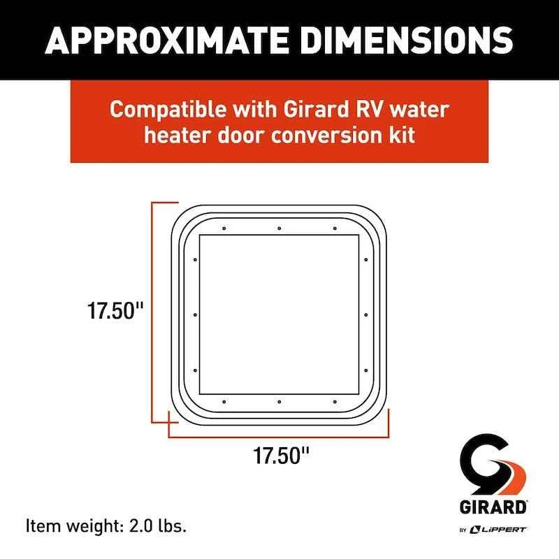 Cadre de porte d'accès Girard – Partie 2GWHDTR-B Lippert Components