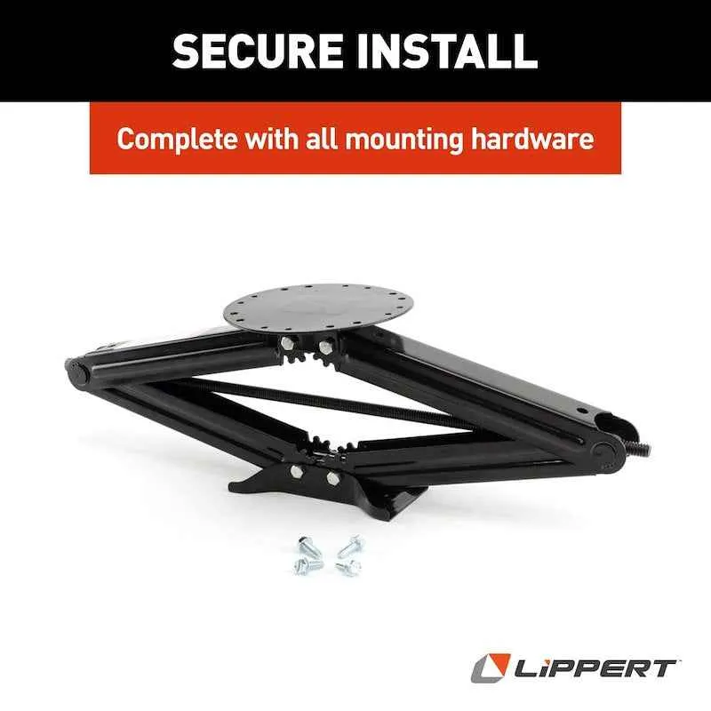 Cric à ciseaux – Vérin de mise à niveau manuel pour VR de 6000 lb, levée de 30 pouces (simple) Lippert Components