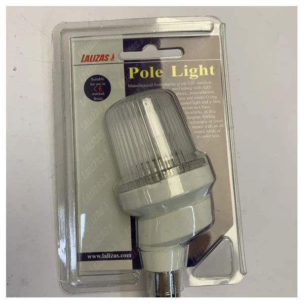 Lumière de navigation Lalizas 30273 Pôle 53 cm Blanche avec boîtier