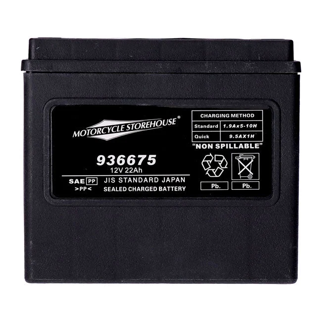 MCS 12V AGM Battery 22Ah Left+ 325CCA