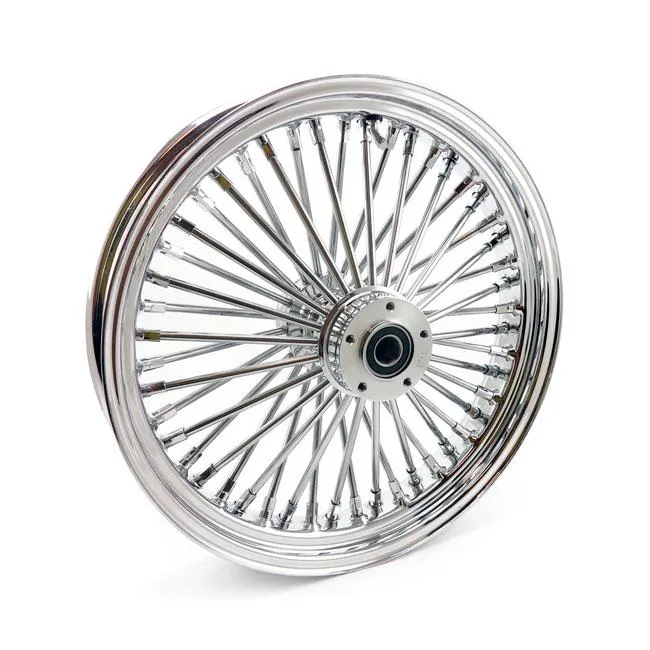 MCS Radial 48 Fat Spoke Front Wheel 3.50 x 18" DF Chrome