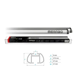 Barre porte-bagages PENTA 47x27mm - Longueur Taille M MENABO'