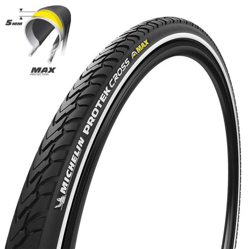 Pneu 700x40 PROTEK MAX CROSS Tube Type Performance Noir/Reflex MICHELIN