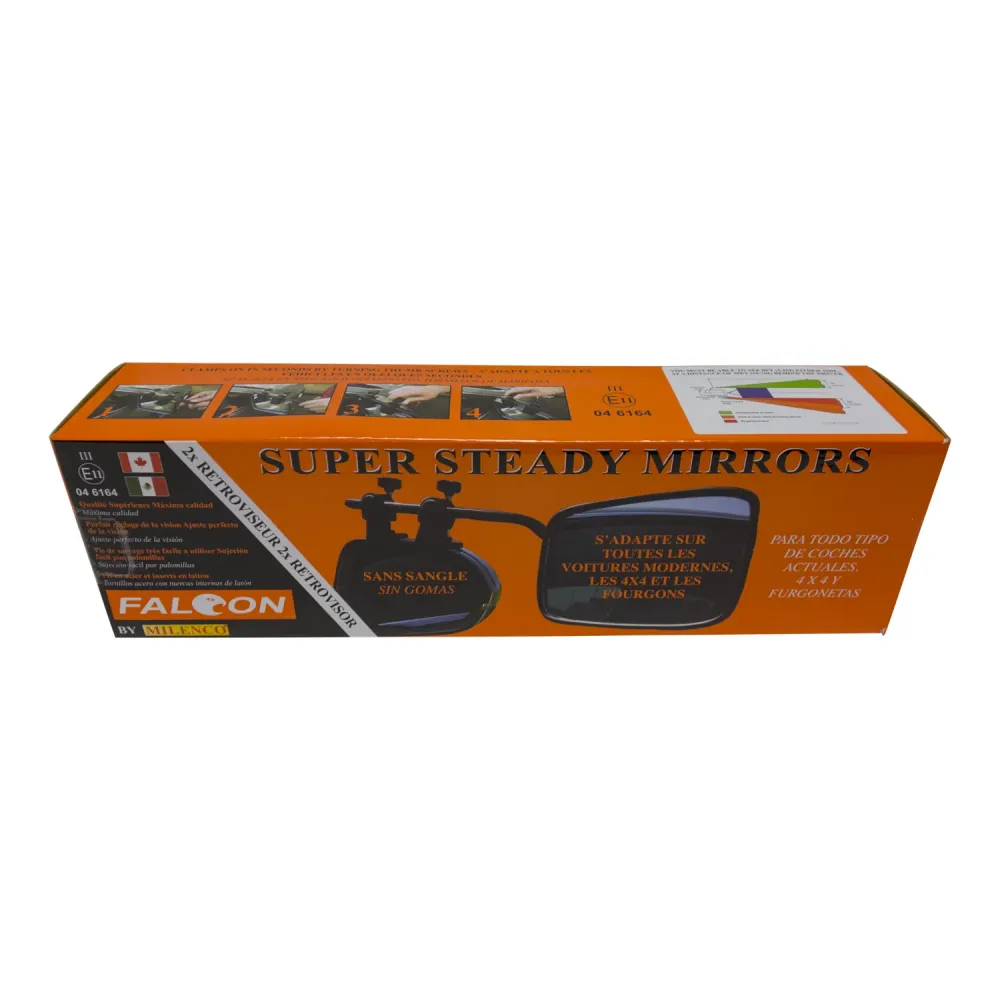 PAQUET DOUBLE DE MIRROIR FALCON SUPER STEADY Milenco