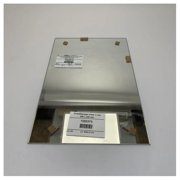 Miroir marin en argent 500x320 mm - Résistant à la corrosion, épaisseur de 4 mm, pour bateaux et yachts