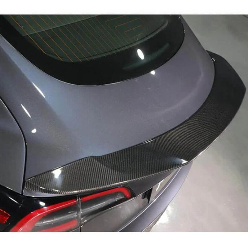 Mise à niveau du becquet arrière en fibre de carbone véritable haute performance pour Tesla Model 3-érodynamisme et style...