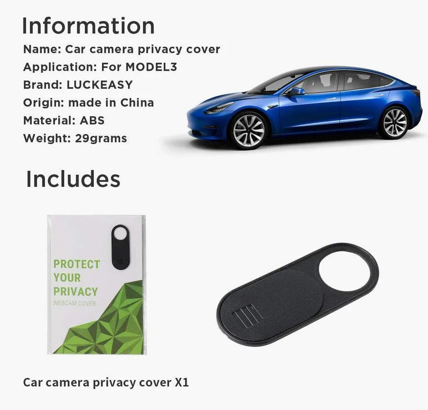 Model Couvercle de came de cabine 3/Y pour Tesla (2017-2020)