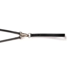 Monaco en cuir/caoutchouc ½ pouce (Hunter) Black/Silver F