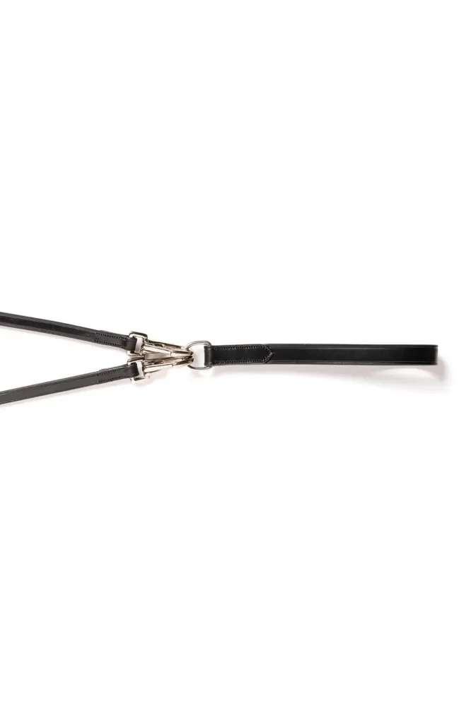 Monaco en cuir/caoutchouc ½ pouce (Hunter) Black/Silver F
