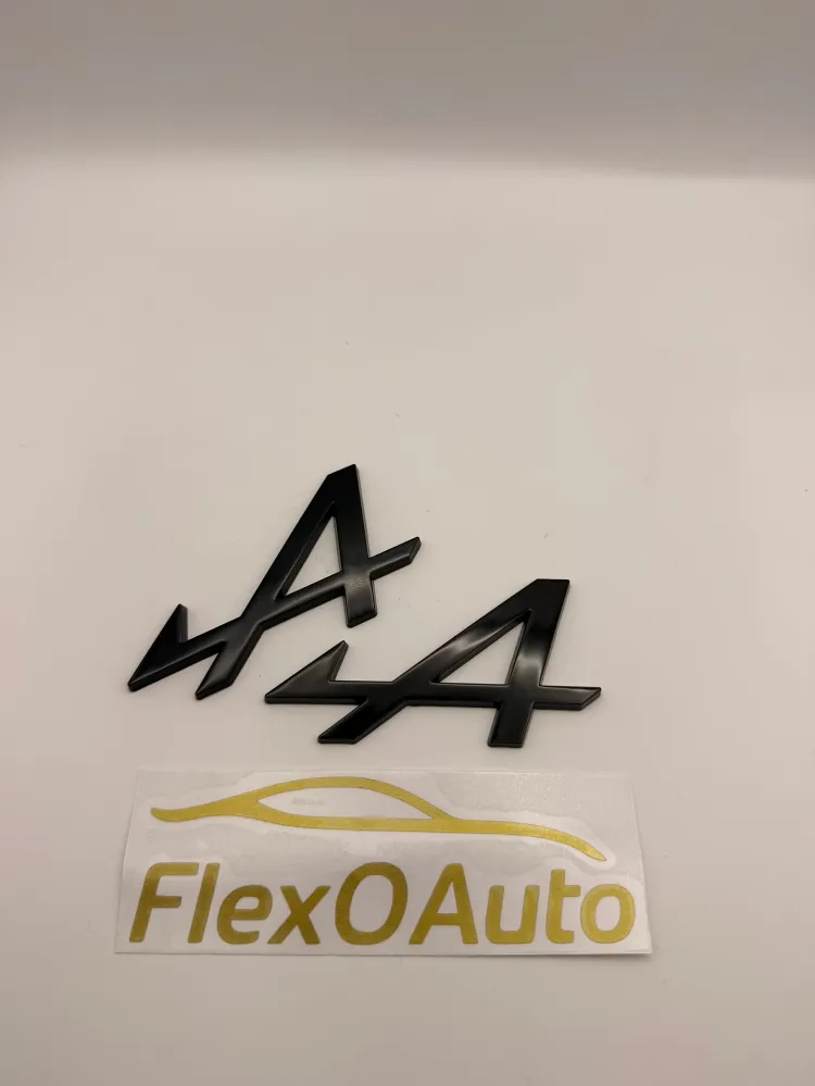 Monogramme Alpine noir –Logo compatible A110, A110S, GT – FlexOauto