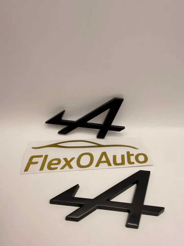 Monogramme Alpine noir –Logo compatible A110, A110S, GT – FlexOauto