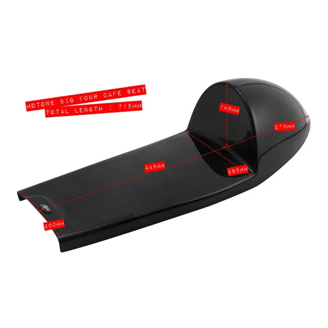 Motone Seat Pan Universal Cafe Racer Black