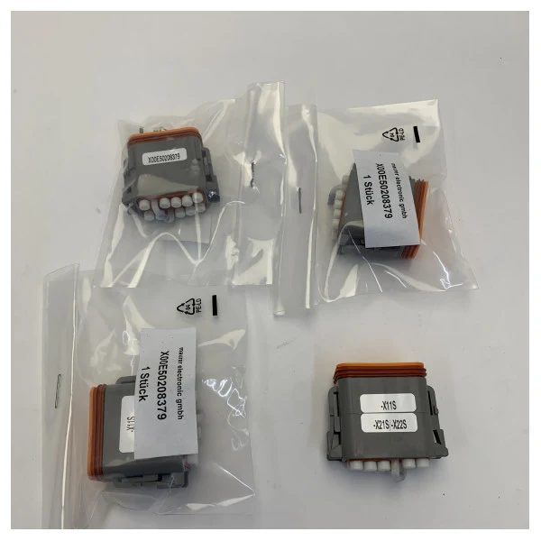 4x MTU X00E50208379 Connecteur mâle original avec résistance thermique