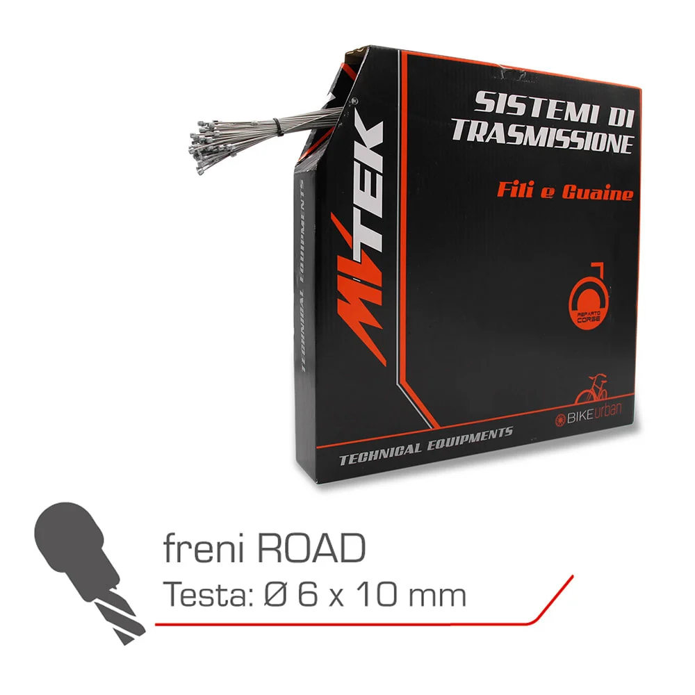 Câble de frein SHIMANO ROUTE 1,5x2000mm - câble Slick boîte atelier 100 pièces MVTEK