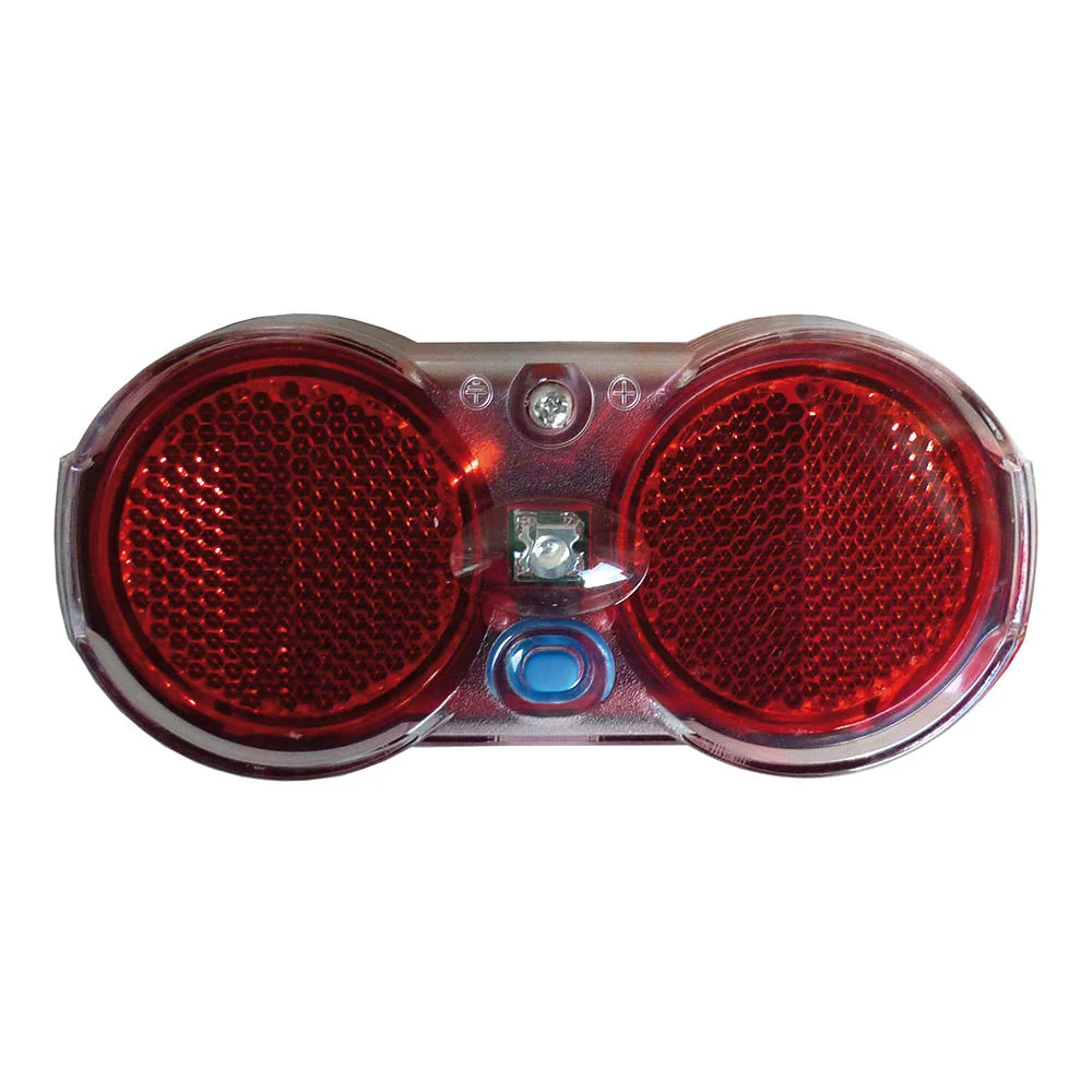 Phare Arrière à Piles LUMEX 2 Led Rouges + Connexion Dynamo MVTEK
