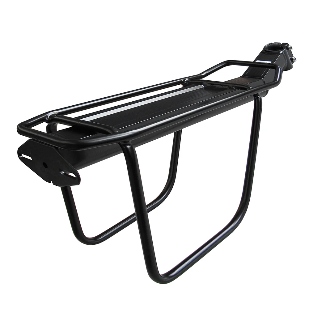 Porte-bagages pour tige de selle Base : 370x130mm en aluminium noir max31,8mm MVTEK
