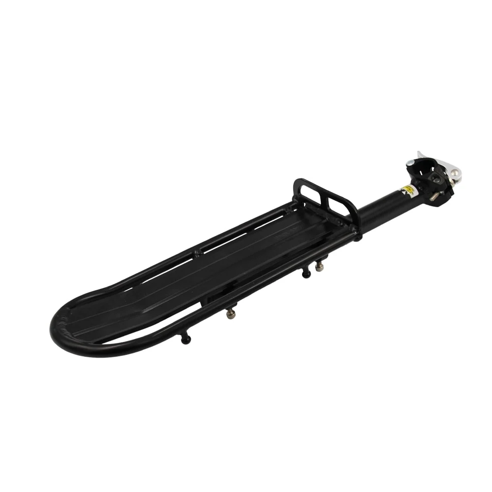 Porte-bagages pour tige de selle longueur réglable en aluminium noir MVTEK