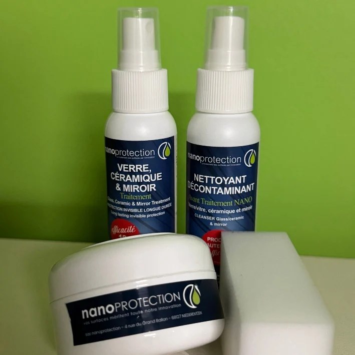 Enlever le calcaire sur vitre et douche | Traitement anti-calcaire longue durée Nano Protection