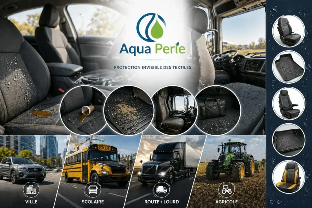 Protection pare-brise effet Aqua Perle et surfaces automobiles Nano Protection